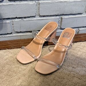 DV Dolce Vita Heels clear straps-backless
